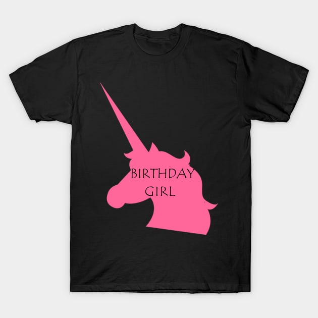 Birthday Girl Unicorn T-Shirt by Imutobi